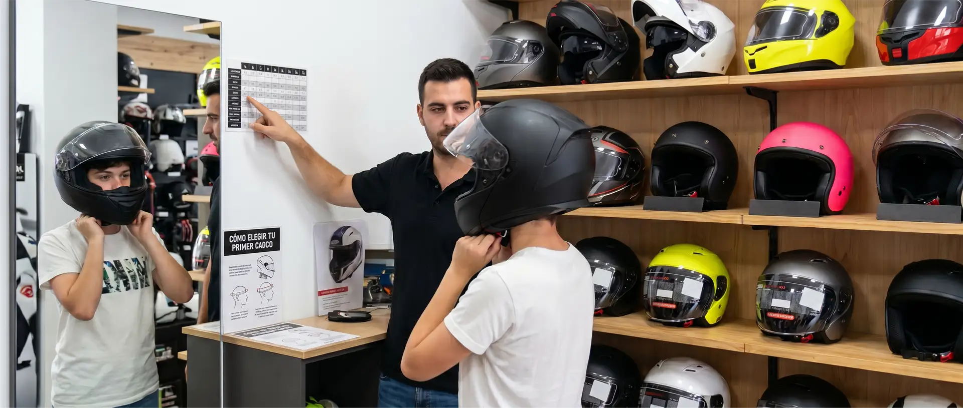 como elegir el primer casco para montar moto